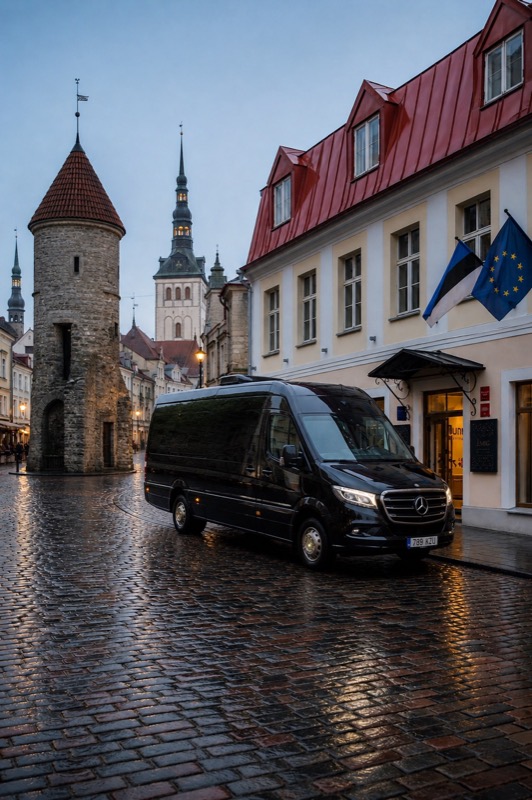 City transfer — Sprinter in Tallinn Old Town